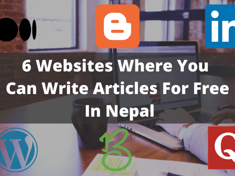 free websites to write and share articles for free in Nepal